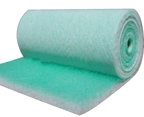 Microfiber Green Filter Media Paper Roll Flame Retardant Anti Distortion