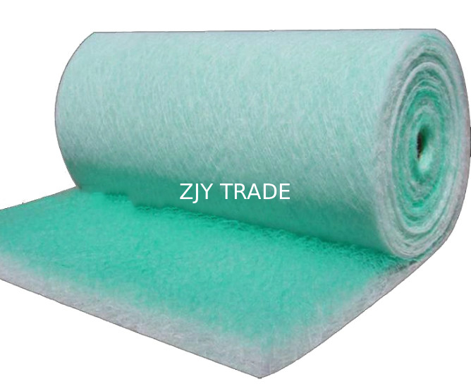 Microfiber Green Filter Media Paper Roll Flame Retardant Anti Distortion